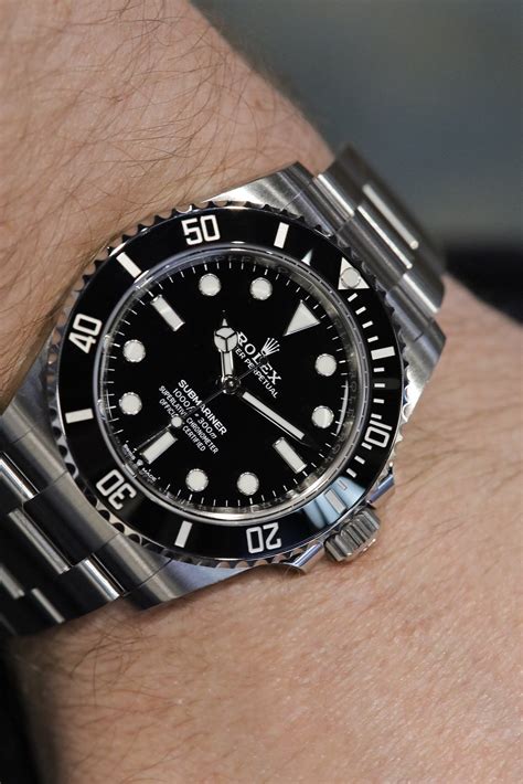 rolex sea dweller wrist shot submariner|rolex submariner 124060 values falling.